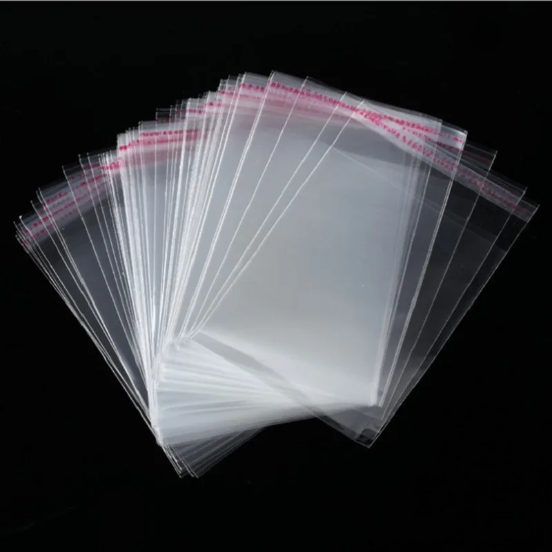 Sello transparente Opp, celofán, autoadhesivo, plástico, joyería, celofán, dulces, galletas, papel de regalo, bolsa no porosa