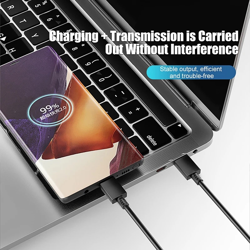 Cargador súper rápido PD USB-C de 45W para Samsung Galaxy S24 Ultra S23 S22 S21 Plus Note10 A54 A34 5A Cable de datos tipo C de carga rápida