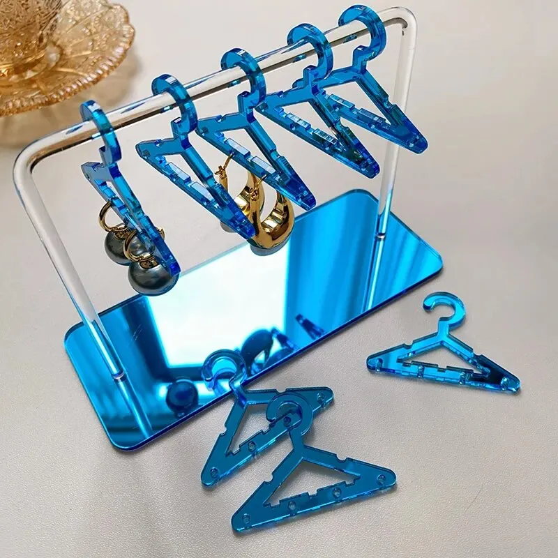 Nieuwe 8-delige effen kleur kleine hangers vormige sieradenhouder Dangle Oorbellen Display opslag persoonlijkheid sieraden organisator houders