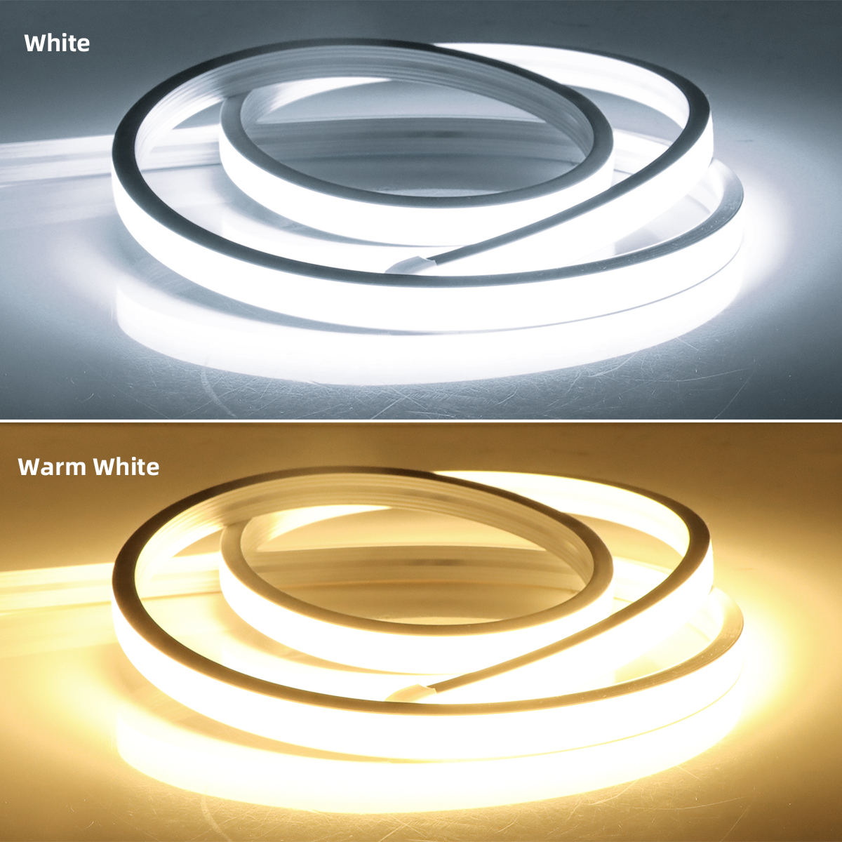 10M 5M 2M 1M Silicone Tube COB LED Strip Light DC24V Dimmable Touch Control Neon Lamp Ribbon For Bed Room Night Decor Backlight