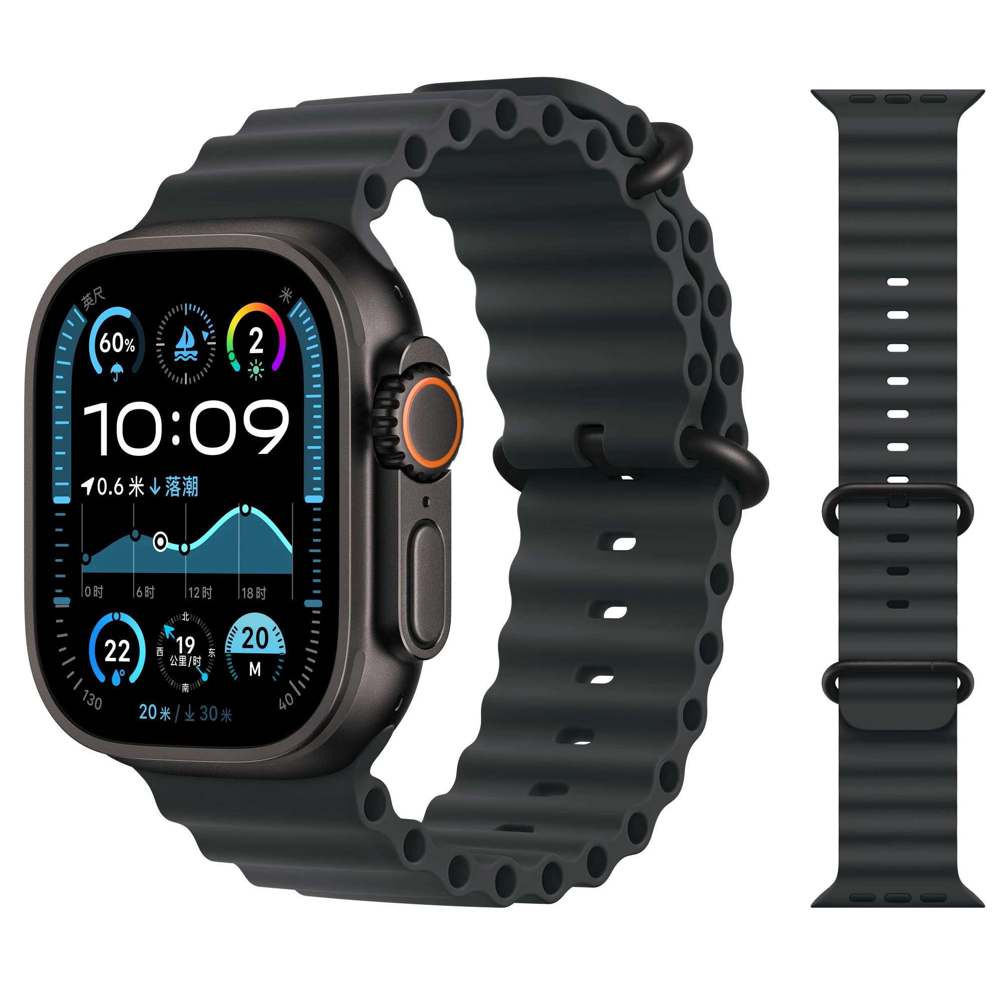 Ocean Strap for apple watch Band 44mm 40mm 45mm 41mm 49mm 46mm silicone correas bracelet iWatch series 7 5 6 3 se 8 Ultra 2 9 10
