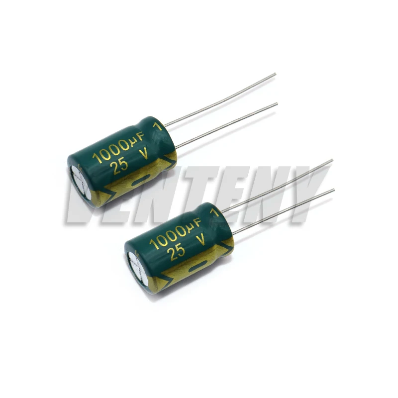 10 unids/lote baja ESR/impedancia alta frecuencia 25V 35v 50v 1000UF condensador electrolítico de aluminio tolerancia 20%