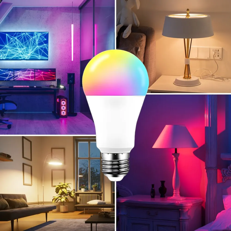 Tuya Smart LED Birne E27 APP Steuerung Dimmbare Licht Bluetooth RGB Lampe 220V Schlafzimmer Dekoration Party Beleuchtung Smart Leben