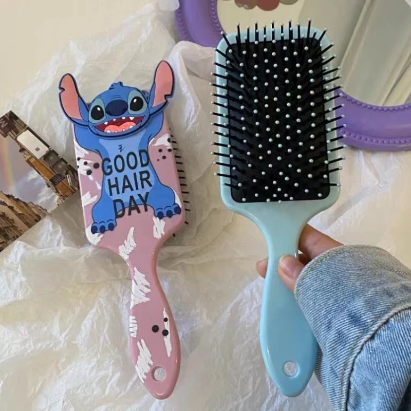 Disney Animation Lilo & Stitch Comb Series Cartoon Stitch Cuscino d'aria periferico Pettine per massaggio Pettine per studenti per bambini