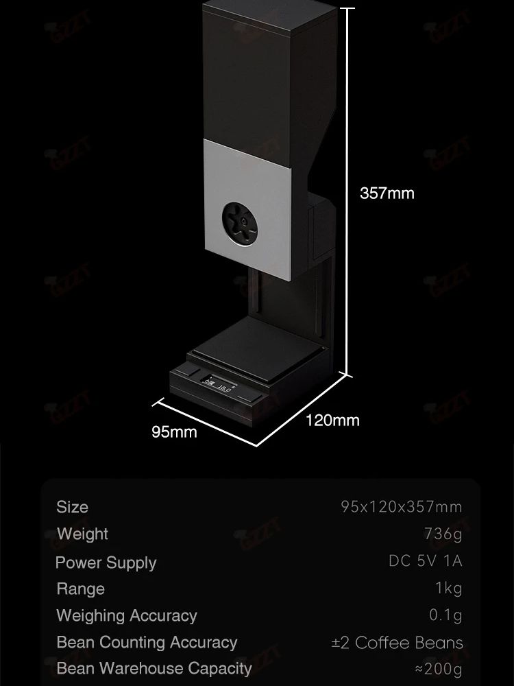 GZZT SDJ Automatic Coffee Bean Counting Machine Coffee Tool Dispenser for Single-Origin Coffee Beans Espresso Packing Machine