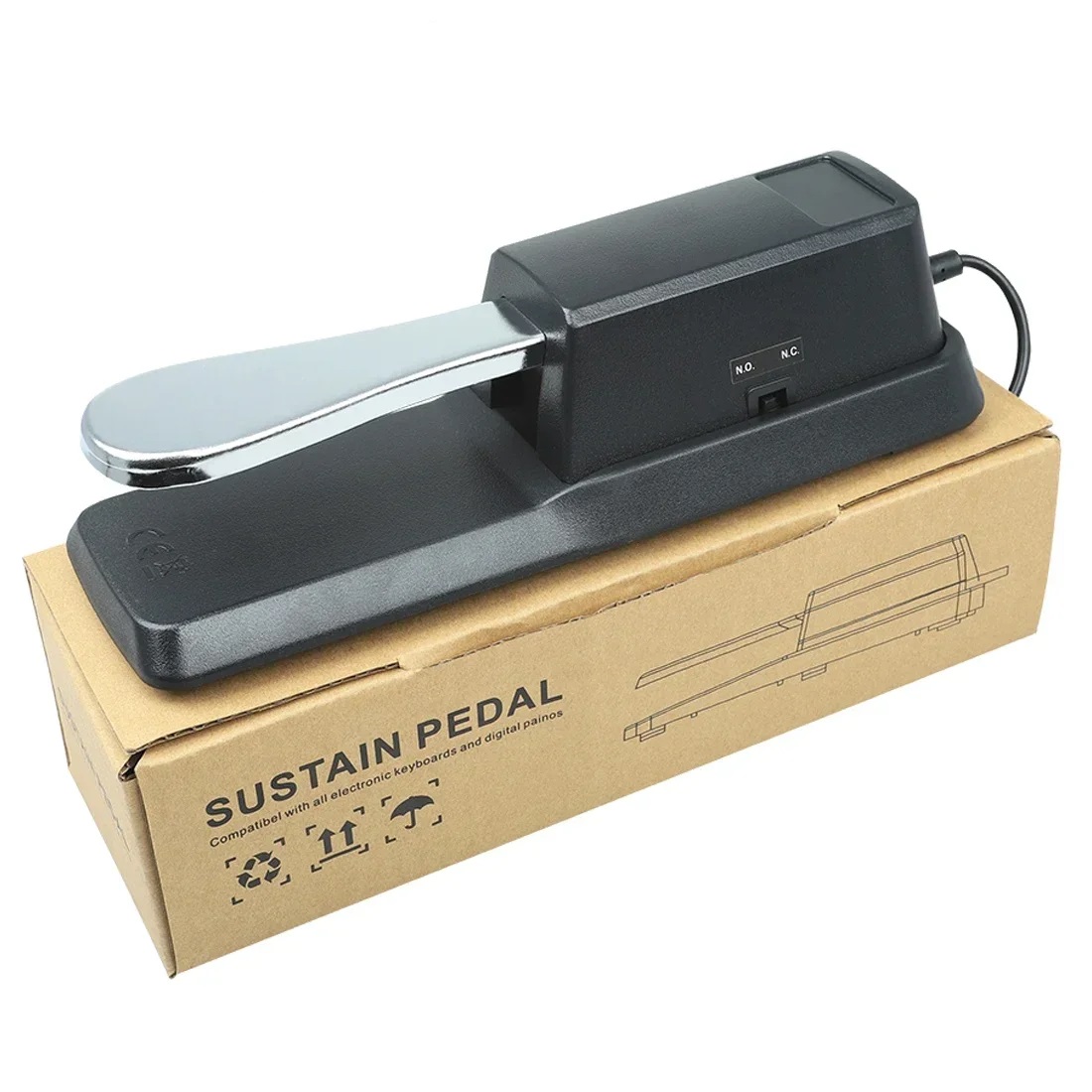 Piano sustentar amortecedor pedal teclado universal roland piano eletrônico teclado eletrônico pedal instrumento musical acessórios