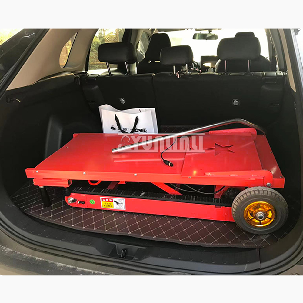 400kg roda grande veículo de escalada de escada elétrica carrinho de manuseio de carga tipo rastreador para cima e para baixo escada alpinista carrinho de mão dobrável