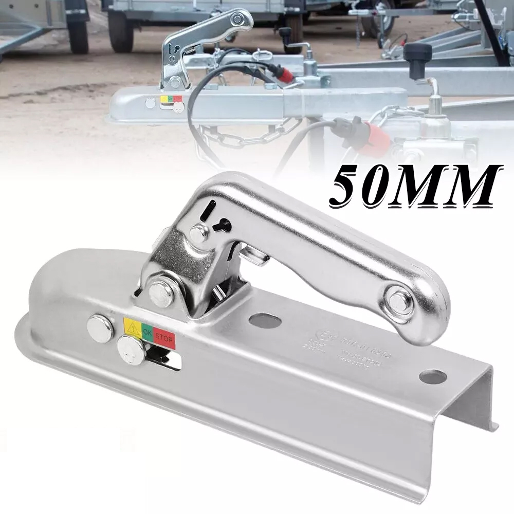 Zaczep holowniczy do przyczep 50 mm ze stali tłoczona do przyczep bez hamulca do 750 kg Zaczep holowniczy do przyczep