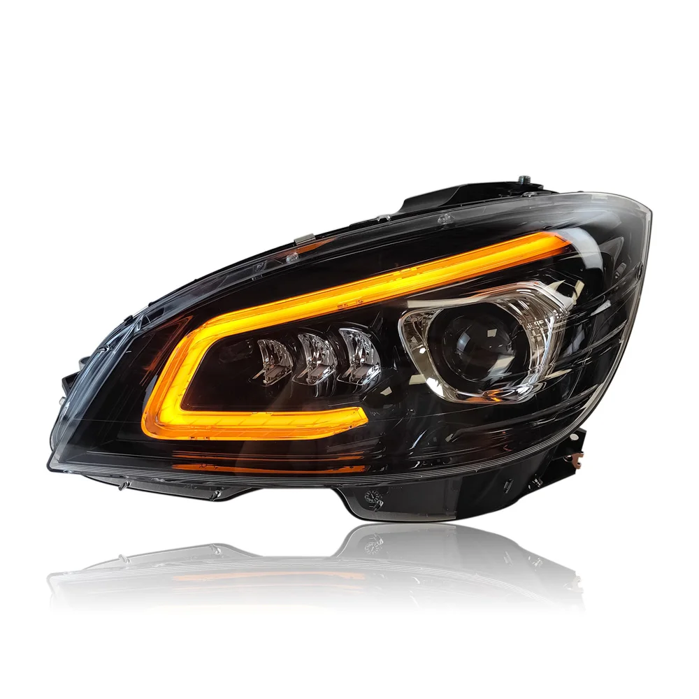 HOSI forBeC-Class W204 modified headlights 08-11 upgraded all LED headlights assembly GT style headlamp