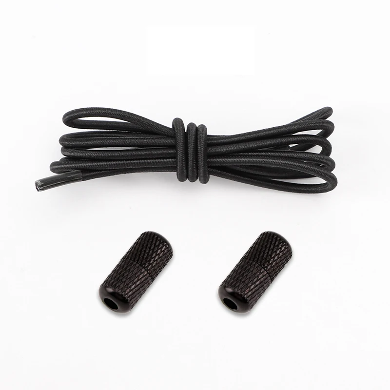 25 Colors Elastic Shoe Laces Round Metal Capsules Lock Shoelaces Without Ties Fashion Convenient Lazy Shoes Lace Rubber Band