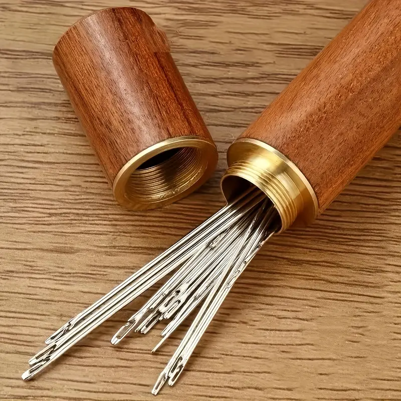 30 pièces aiguille à coudre aveugle personnes âgées en acier inoxydable rapide automatique auto-enfilage aiguille broches de couture bricolage poinçon aiguille enfileur