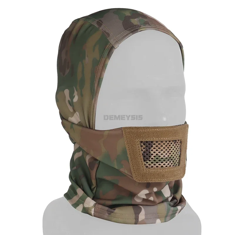 Taktische Sturmhaube, Kopfbedeckung, atmungsaktives Netz, Vollgesichts-Kopfbedeckung, Maskenabdeckung, Zahnräder für die Jagd, Paintball, Airsoft, Outdoor-Aktivitäten