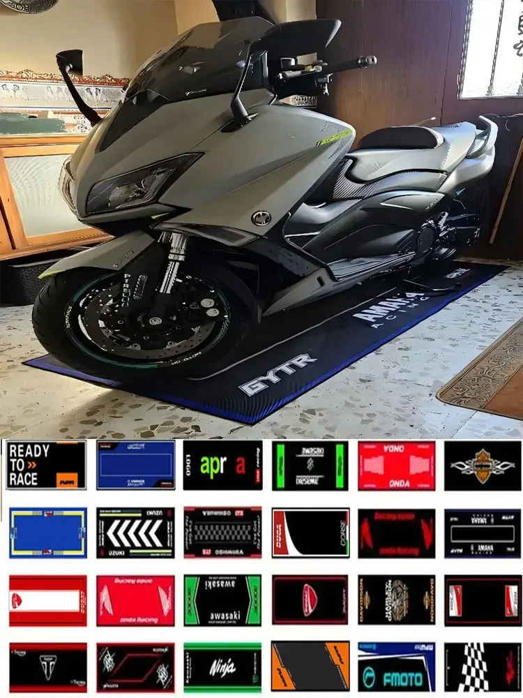Motorcycle Mat Carpet Racing Cool Moto Display Carpets for Honda Kawasaki Yamaha BMW Suzuki Floor Anti-slip Floor Decoration Rug