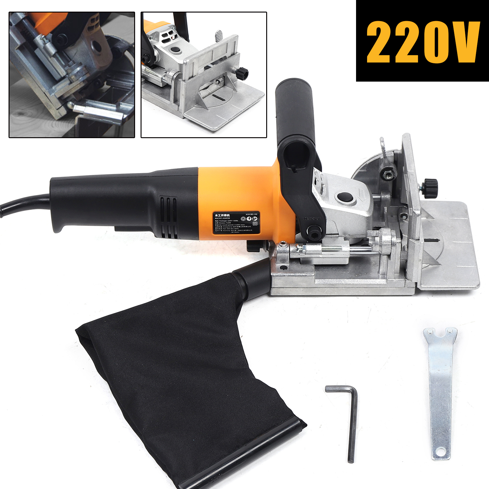 Holz bearbeitungs zapfen maschine Holz schlitz maschine für Docking brett 760w 220v