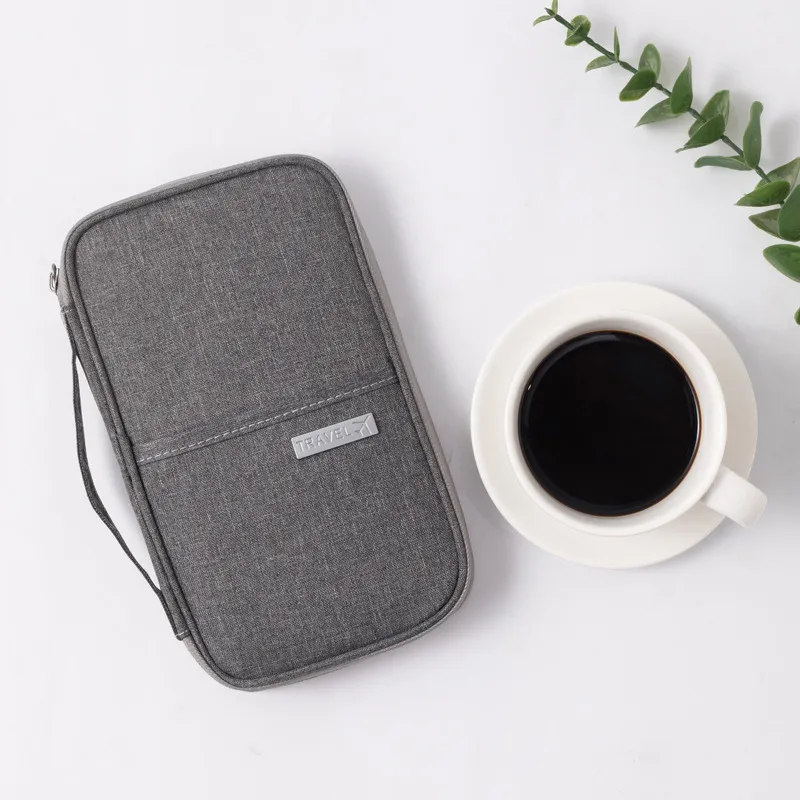 1PC Portable Travel Plane Bag Impermeável Alta Qualidade Business Passport Bag Multi-funcional Catiônica Document Storage