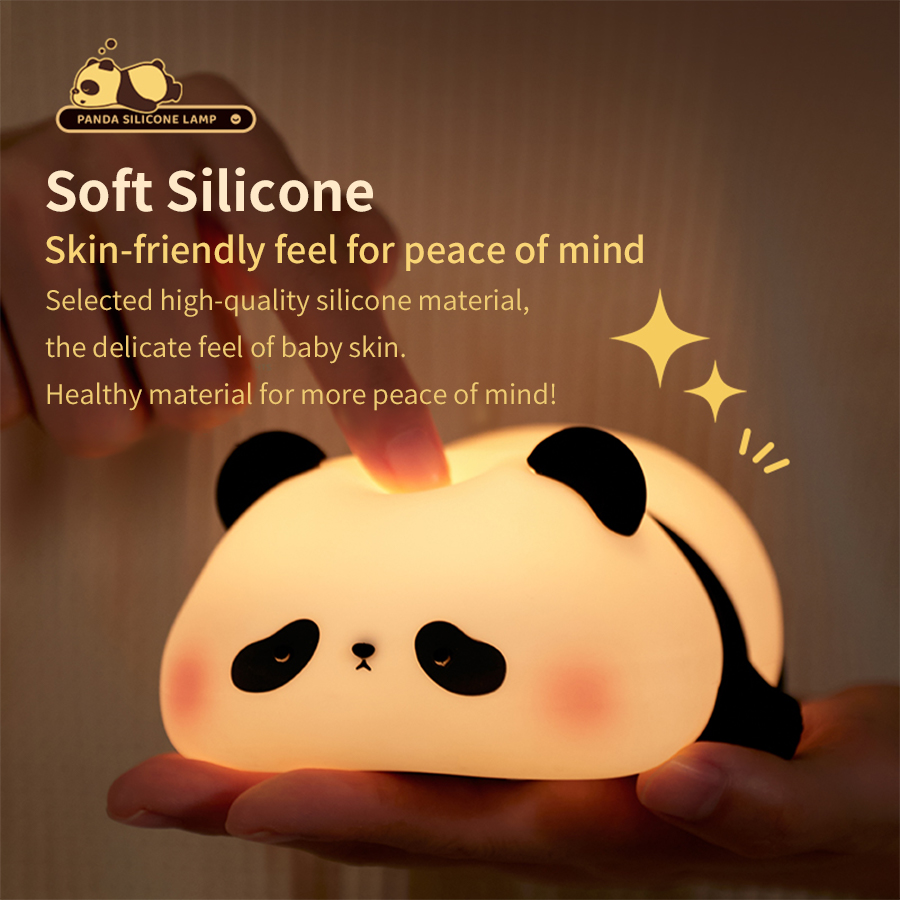 Neue Mini Panda Kleine Nachtlicht Kreative Wohnzimmer Nette Panda Pat 3-geschwindigkeit Einstellbare Licht Desktop Dekoration Cartoon geschenk