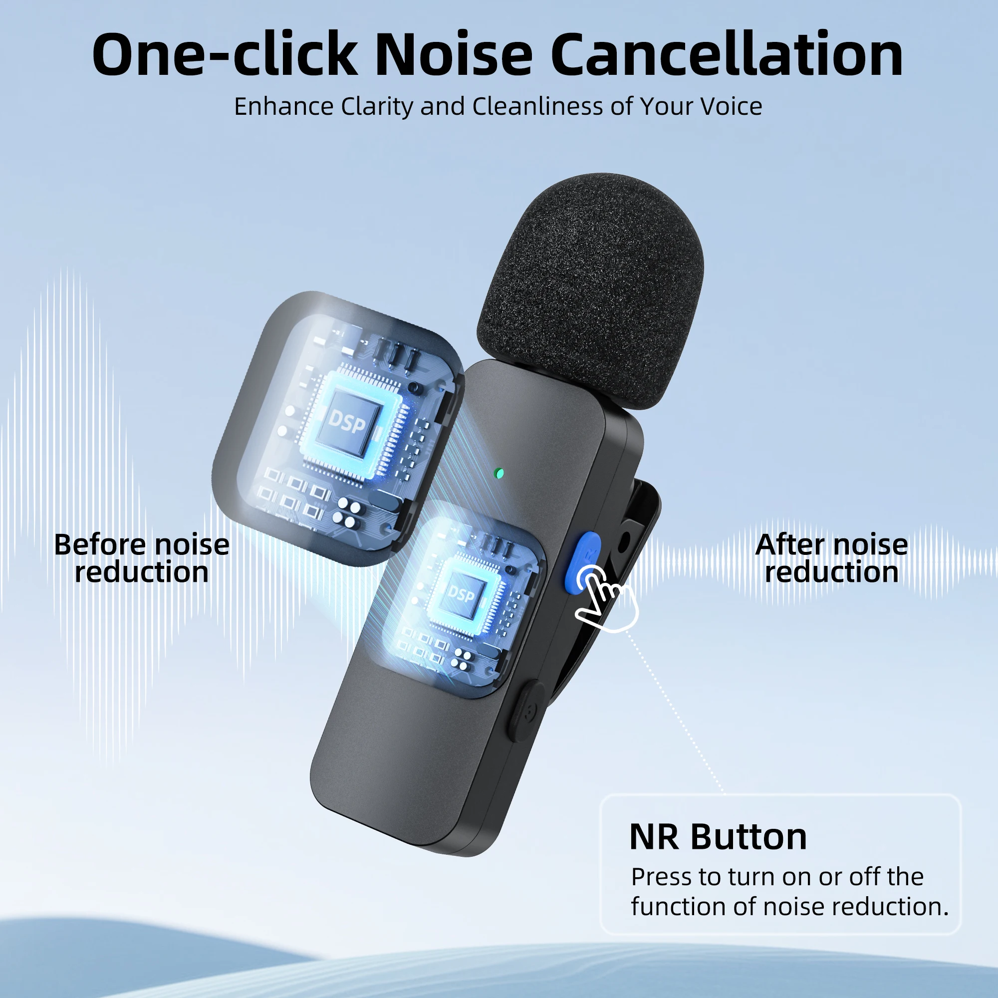 BOYA BY-V Không Dây Chuyên Nghiệp Lavalier Micro Mini Cho iPhone iPad Android Phát Sóng Trực Tiếp Chơi Game Ghi Âm Phỏng Vấn Vlog