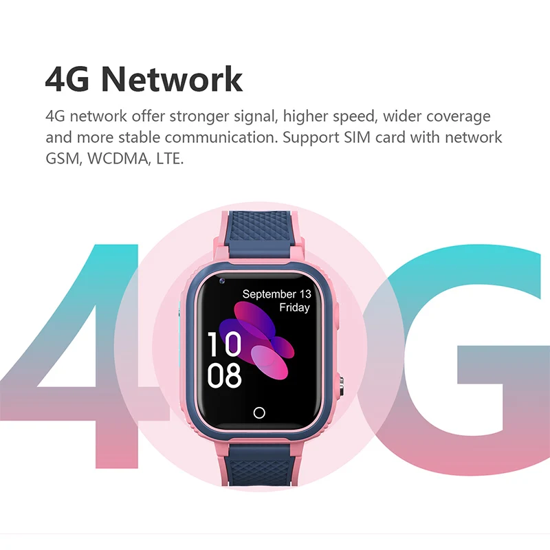 Kids 4G Smart Horloge LT21 4GB GPS WIFI Video-oproep IP67 Waterdichte Kind Smartwatch Camera Monitor Tracker locatie Telefoon Horloge