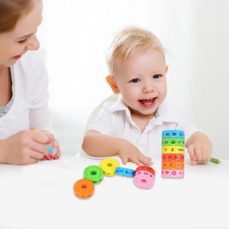 Montessori Preschool Puzzle Game Numbers and Symbols Math Skills Magnetic Block Calculate Educational Tools Great Gift for Kids