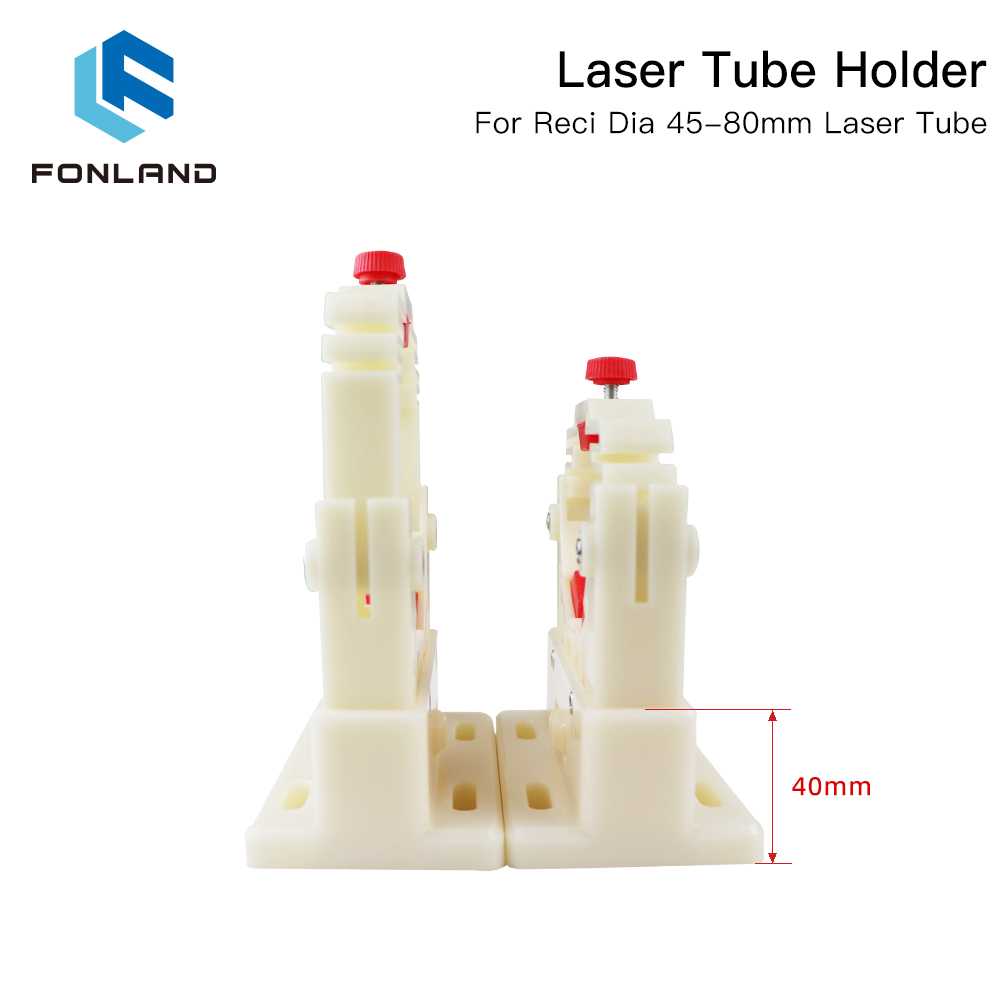 FONLAND CO2 Laser Ống Giá Đỡ Hỗ Trợ Gắn Linh Hoạt Nhựa 50-80Mm Cho 50-180W Chữ Khắc Laser máy Cắt