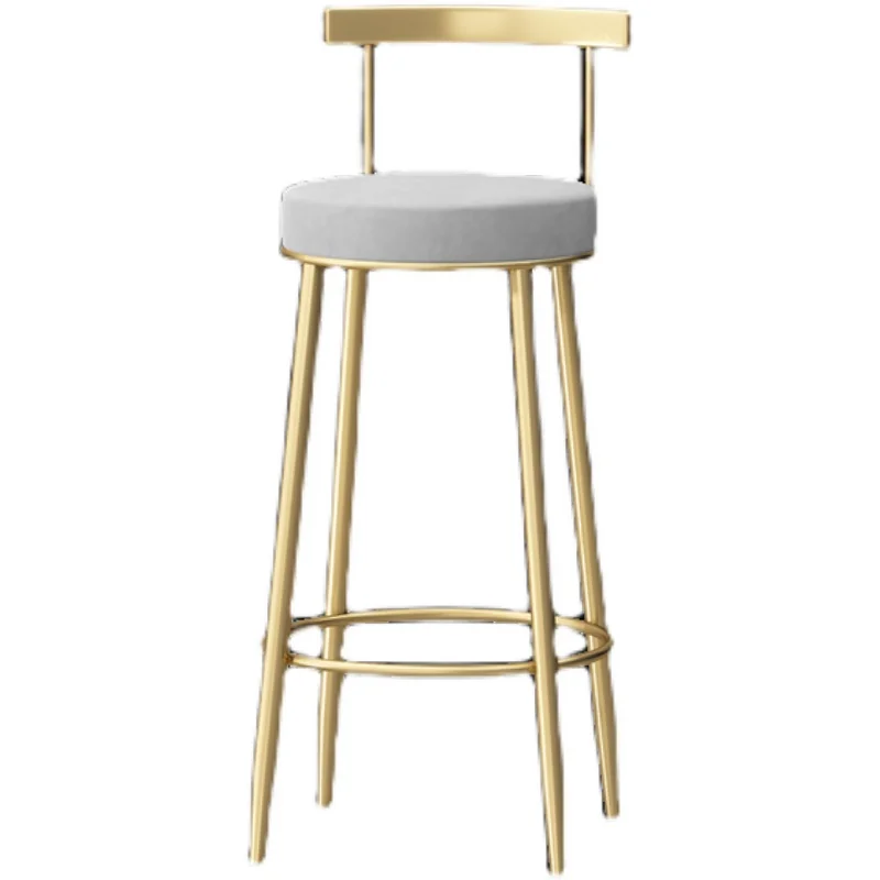 Design Nordic Bar Stools Modern Creative Relaxing Counter Living Room Aesthetic Bar Stools Back Taburete Alto Lounge Furniture