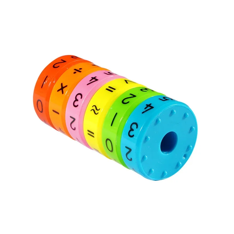 Matemática magnética aprendizagem digital brinquedos educativos inteligência mágica aritmética matemática quebra-cabeça cubo para crianças presente