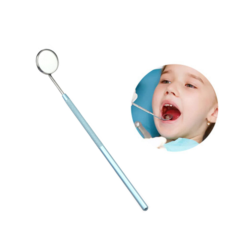 Espejo Dental para la boca, reflector, odontoscopio, multifunción, comprobación Oral, mango de acero inoxidable desmontable, 8 colores