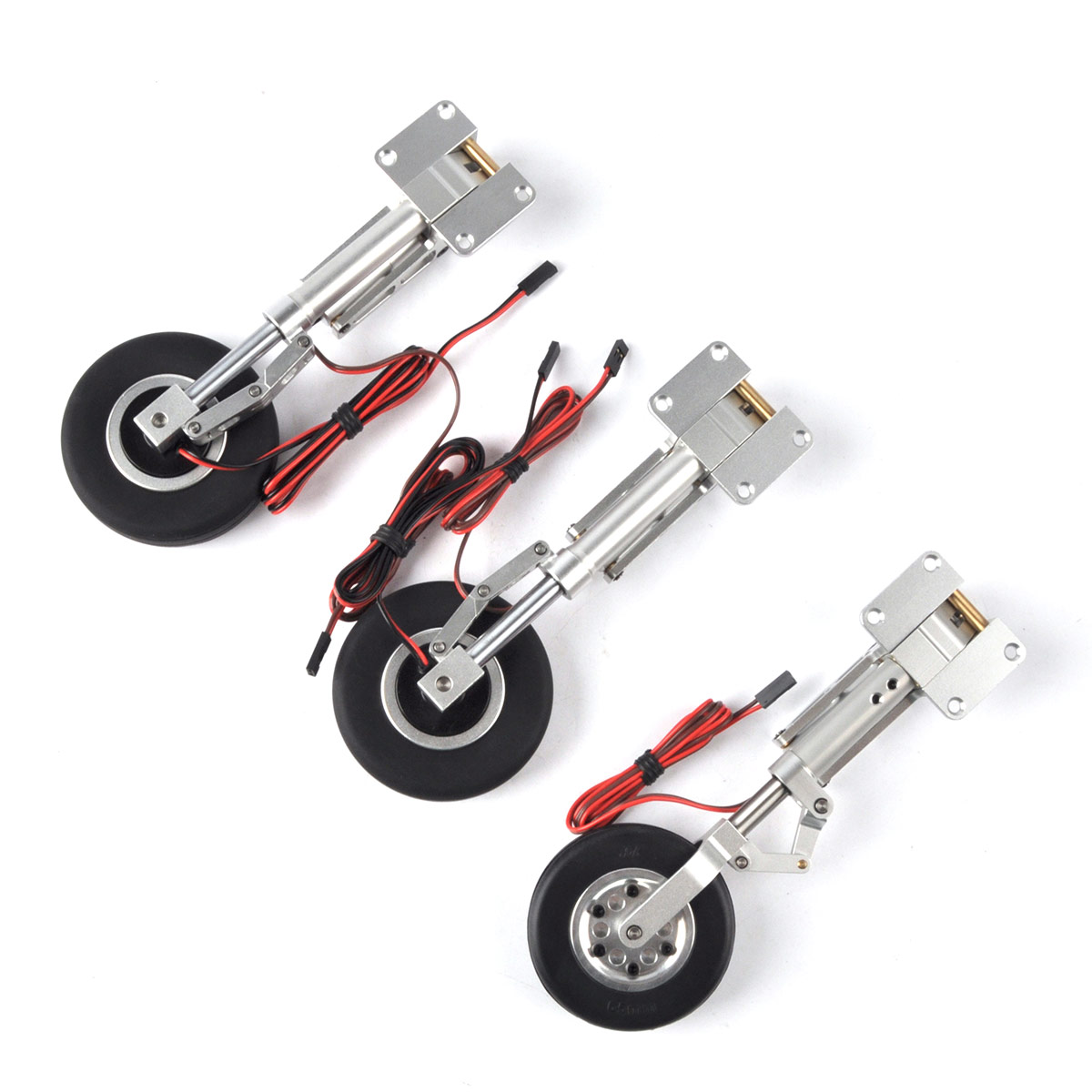 Conjunto completo de trem de pouso elétrico JPHOBBY ER-120 com freios para avião de jatos de aviação modelo VQ PC-7 RC