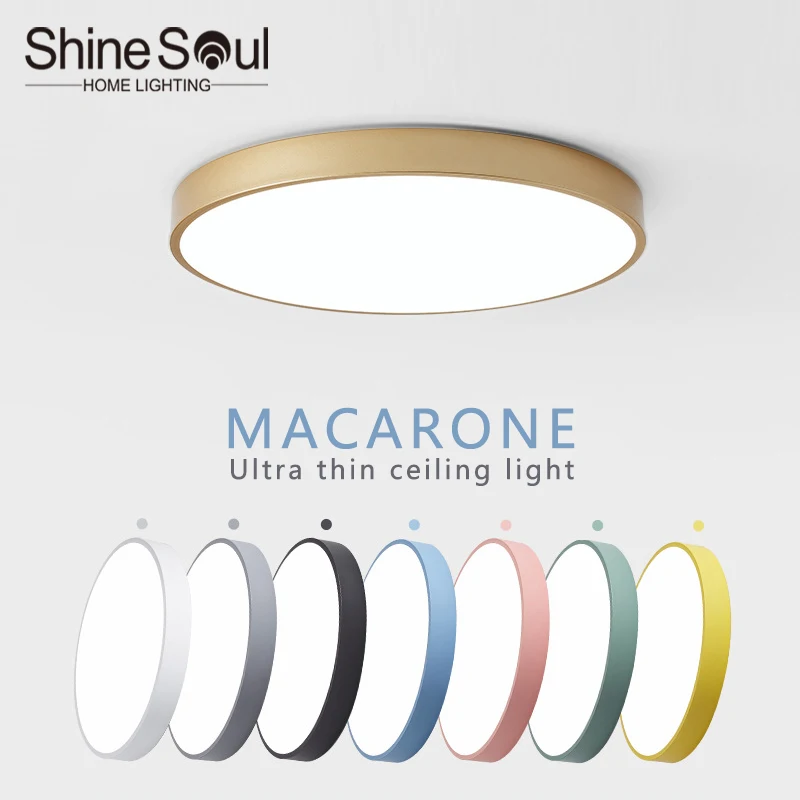 Macaron LED Nordic Ceiling Light Creative Modern Minimalism Living Room Bedroom Study Dining Room Corridor Balcony Lighting