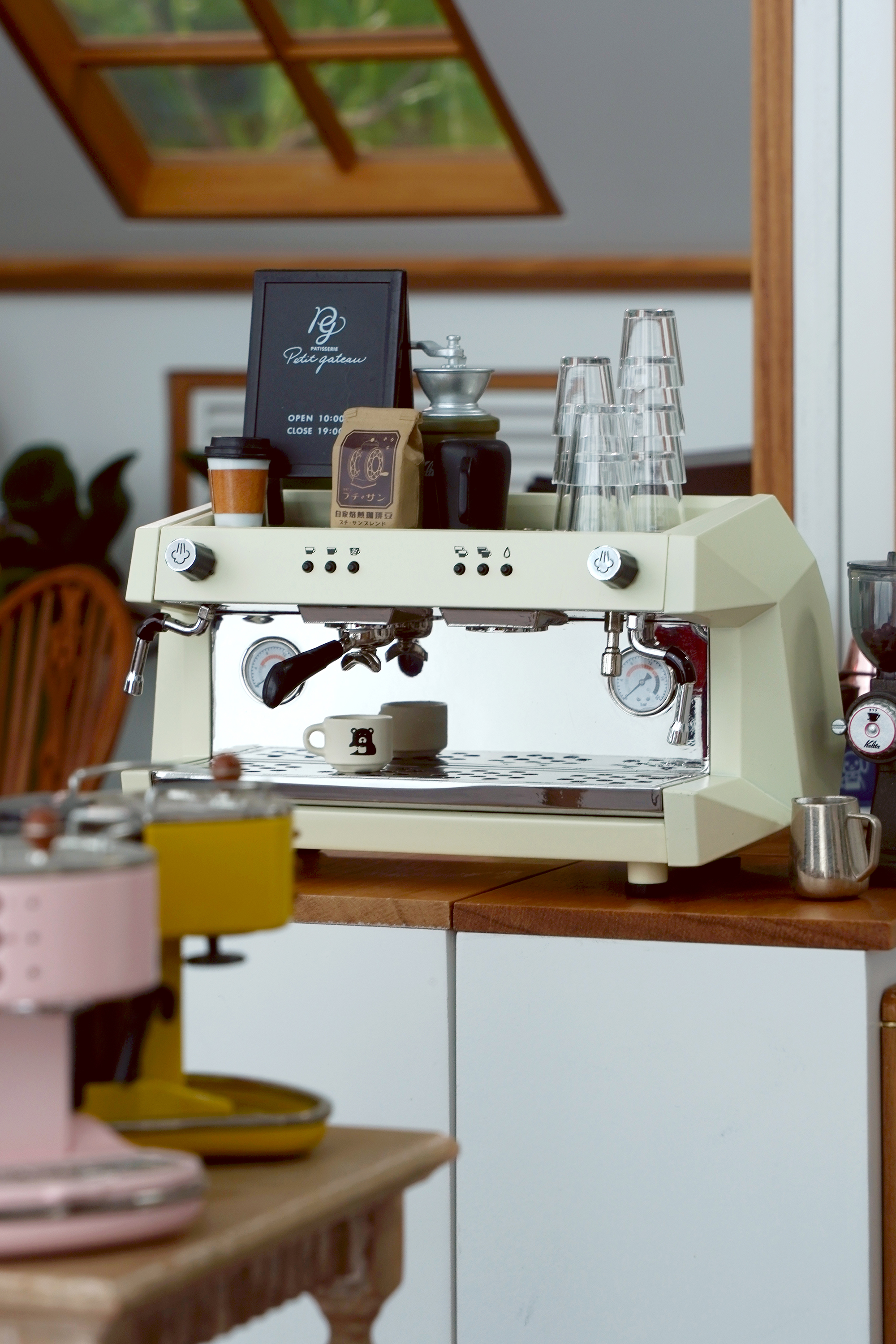 1/6 модель кукольного дома, мебельные аксессуары, мини-модель, коммерческая кофемашина