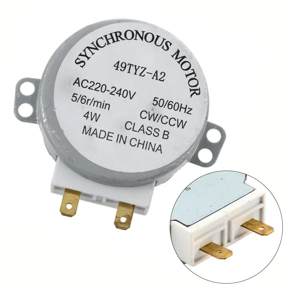 Motor de respaldo de tocadiscos de microondas 49TYZ-A2 para modelos AC 220-240V 5-6 Rpm 50/60Hz accesorios para horno microondas