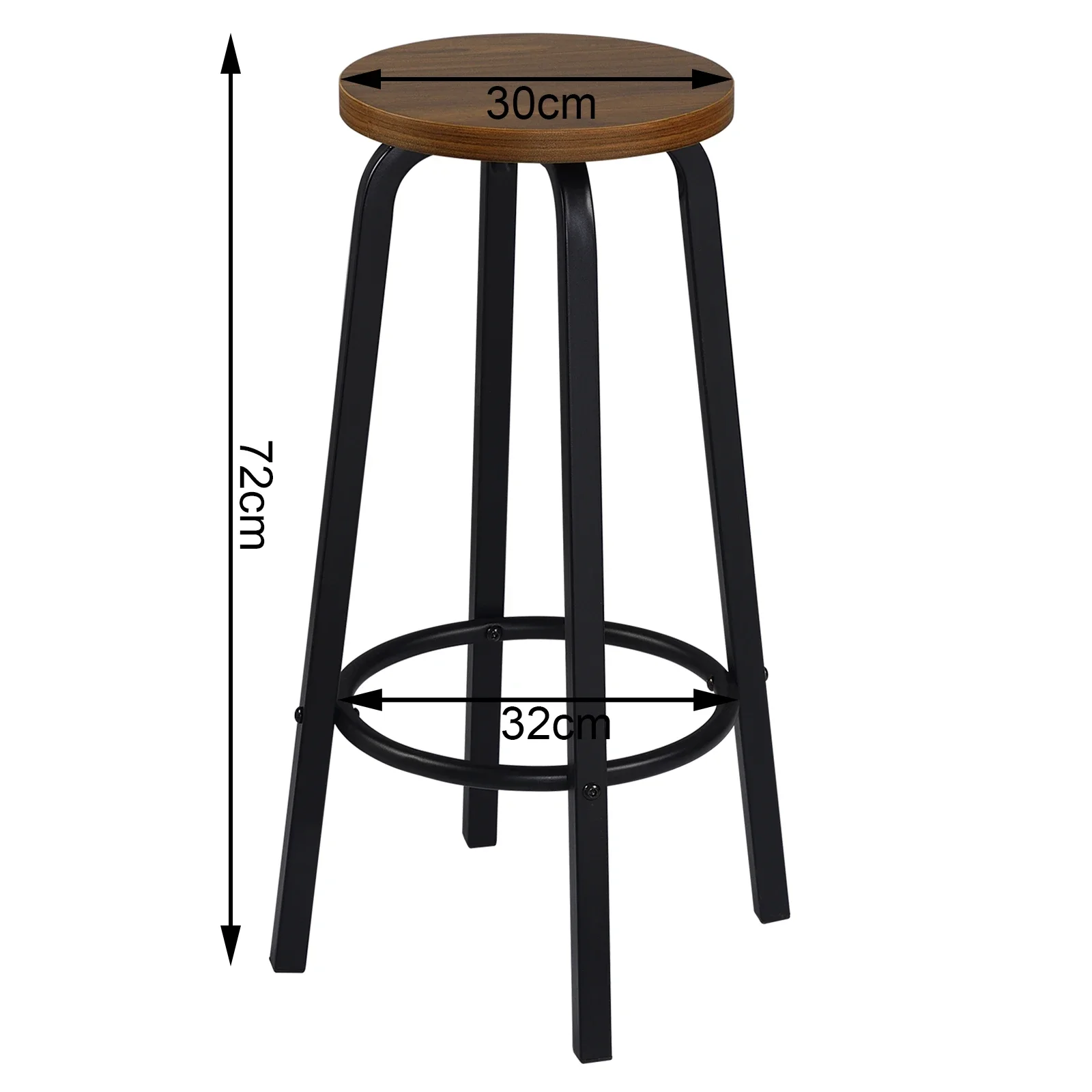 WOLTU 2 uds asiento de MDF patas de Metal silla de Bar desayuno taburetes de cocina taburetes de mostrador taburetes altos accesorios de Pub de ocio nórdico