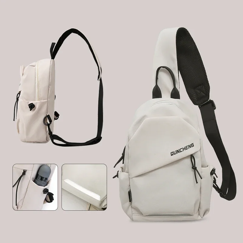 Bolsa Transversal Masculina de Ombro Único, Mochila Pequena, Bolsa de Peito, Esportes de Ciclismo Femininos, Escalada de Montanha, Meninos, Tablet Leve