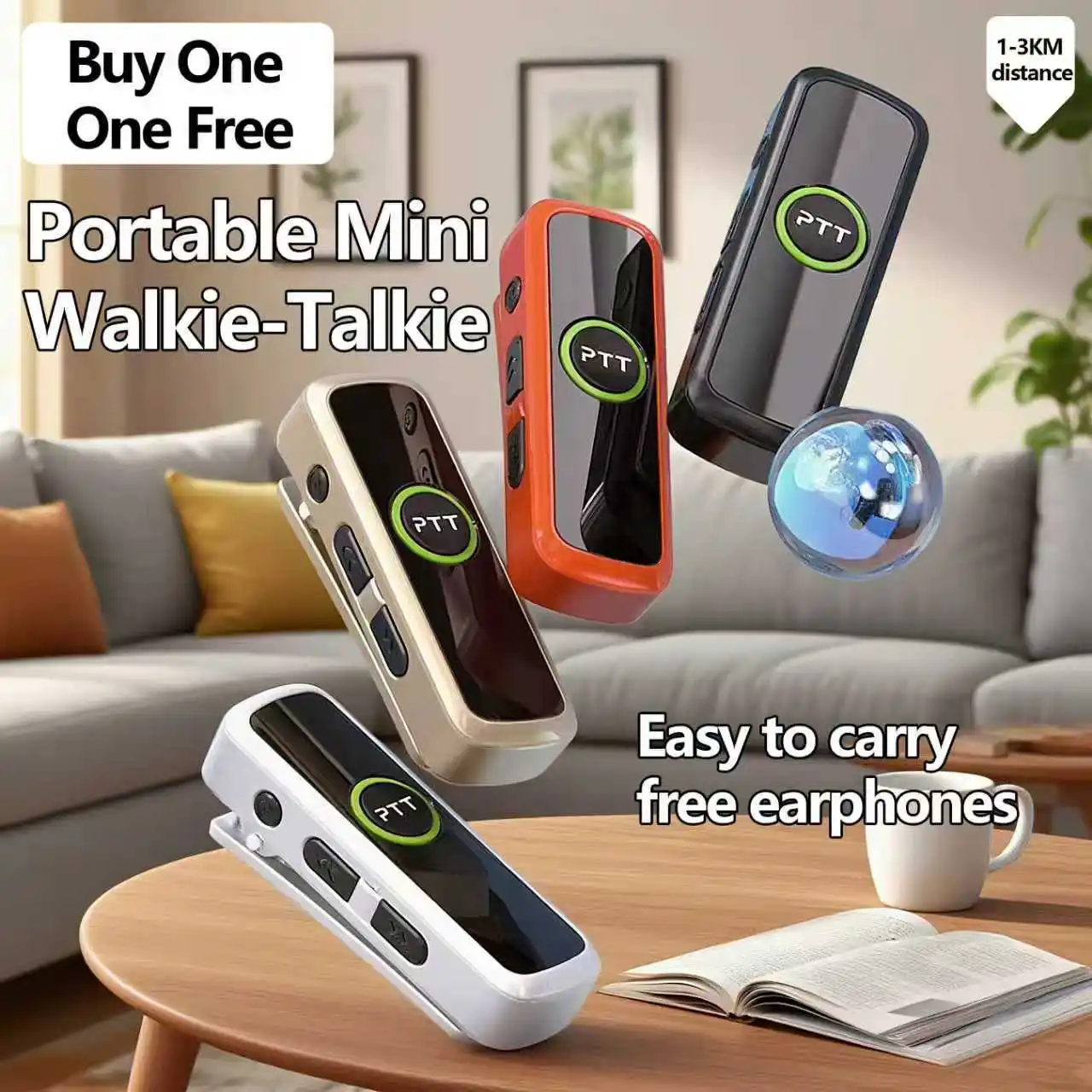 HX-928 Mini Walkie Talkie Clip Manos Libres |   Auricular con sonido claro |   Radio bidireccional portátil para exterior/trabajo |   Venta caliente