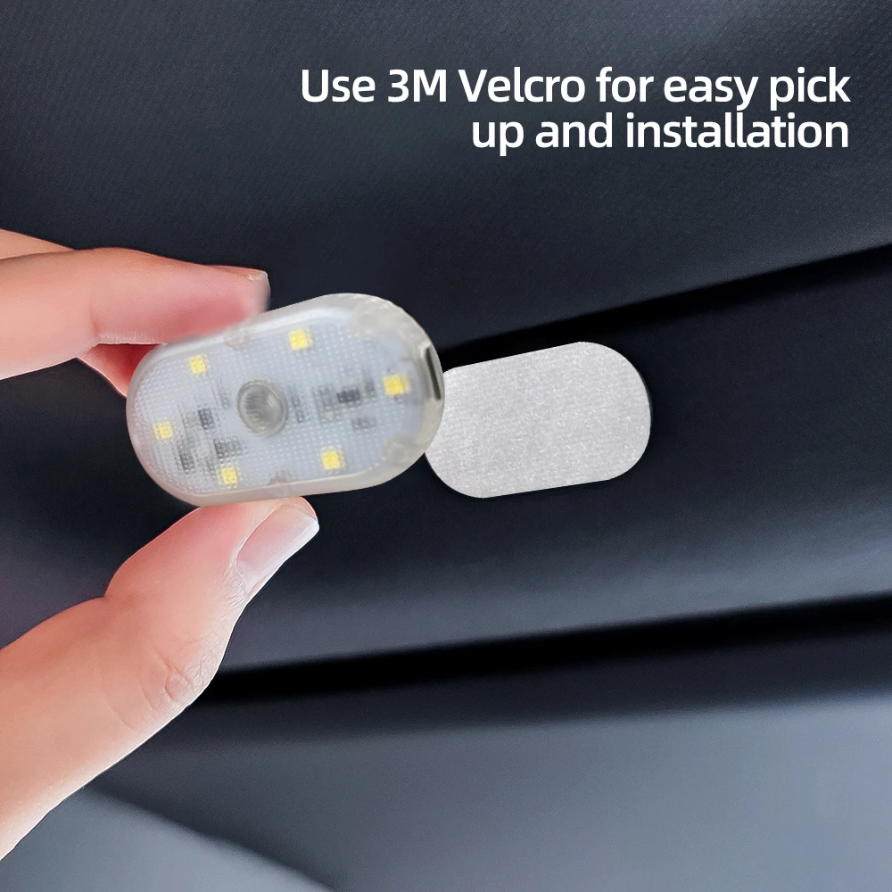 Auto Innen LED Nacht Beleuchtung Unter Schrank Licht Touch Sensor Leselampe LED Buch Lichter USB Aufladbare Auto Tür Licht
