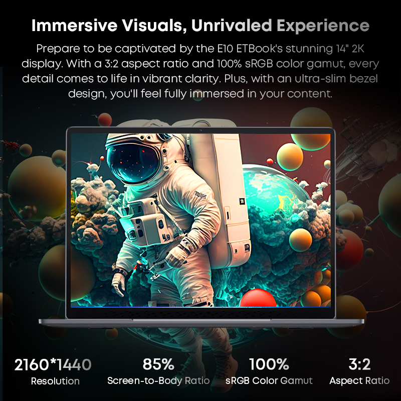 Acer Gadget e10 ETBook Gaming Laptop Intel Core i3-1220P 16GB RAM 512GB SSD Computer 14" 2K IPS ScreenWiFi6 Windows 11 laptops