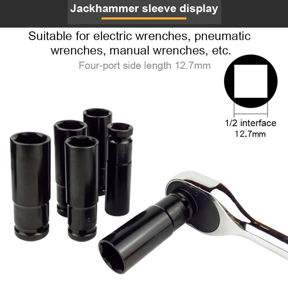 10mm-24mm Electric Wrench Extension Sleeve Hexagonal Pneumatic Socket Head for Hand Tools Impact Wrench Drill Hex Socket Head