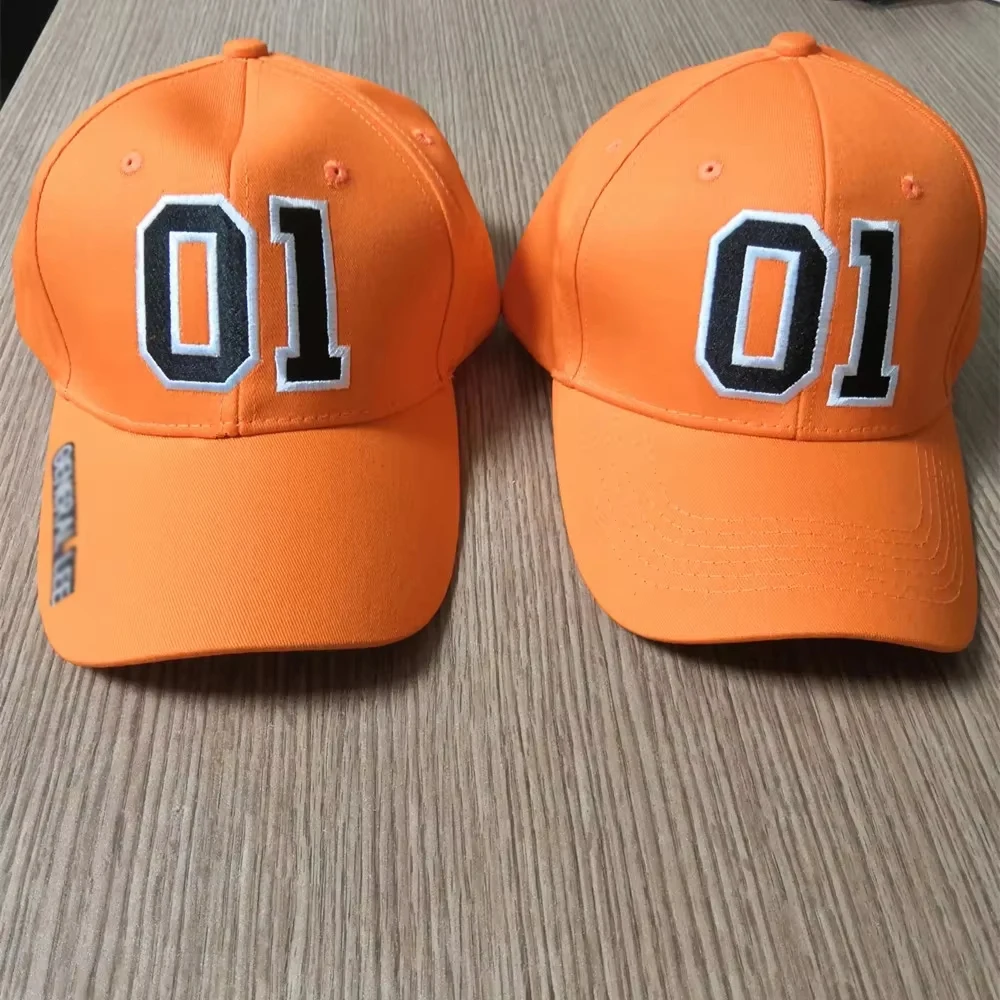 Cappello ricamato arancione Good OL' Boy Dukes Berretto da baseball Accessori per costumi moda unisex Puntelli