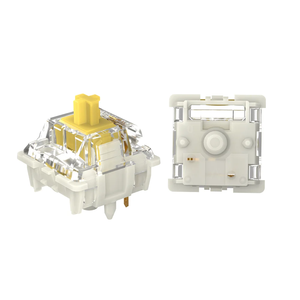 Gateron blanco amarillo plata Pro 2,0 V2 interruptor 3 pines RGB lineal táctil rojo marrón interruptores para teclado mecánico intercambiable en caliente