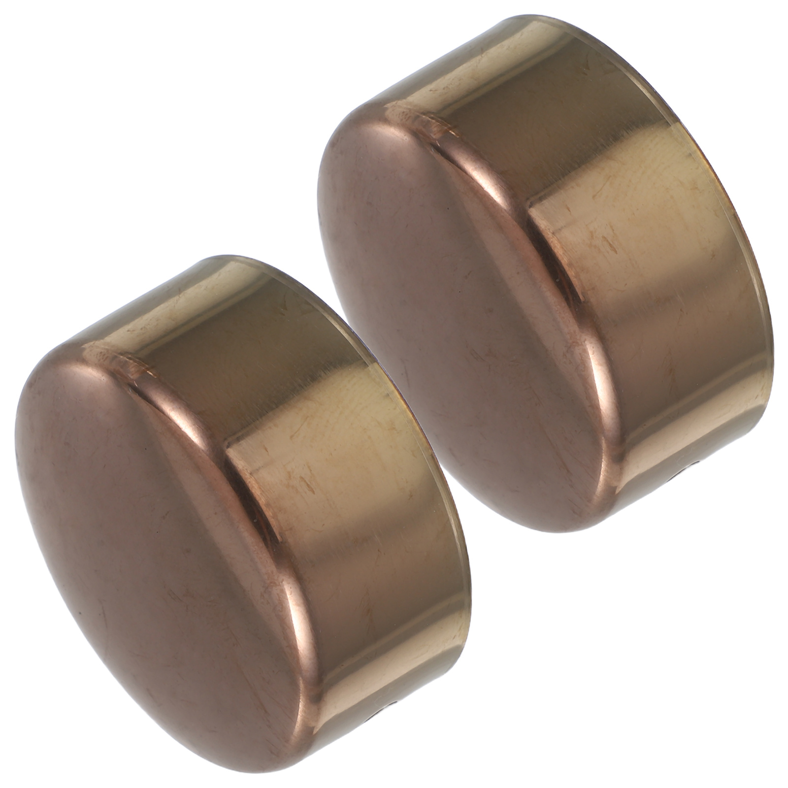 2 Stück Edelstahl-Handlauf-Endkappen, schlanke, runde Treppenabdeckung, schützende Finishing-Verschluss, Treppenhandlauf-Befestigung