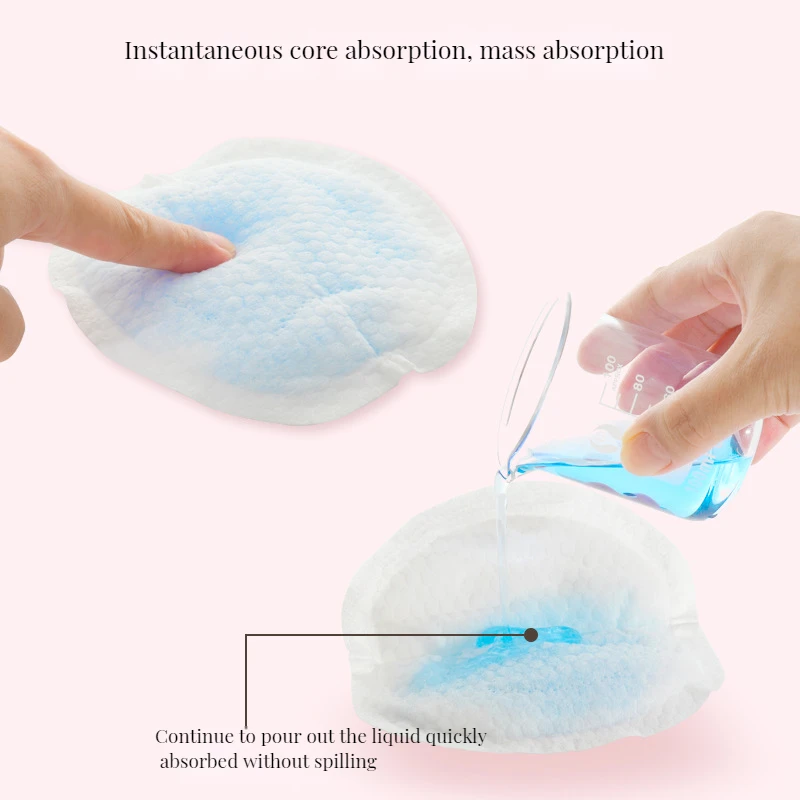Anti-overflow milk pad summer thin lactation period disposable thin breathable milk separation pad milk intimate love paste post