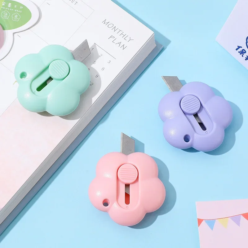 Simpatico Mini Art Utility Knife Cartoon Cat Paw Cloud Cutter Express Box Paper busta Opener Blade cancelleria materiale scolastico