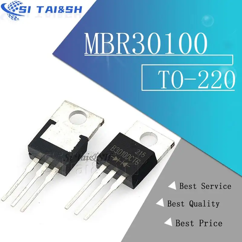 10 Uds MBR30100 MBR30100CT MBRF30100CT MBRF30100 B30100G sistema de datos nuevo y original