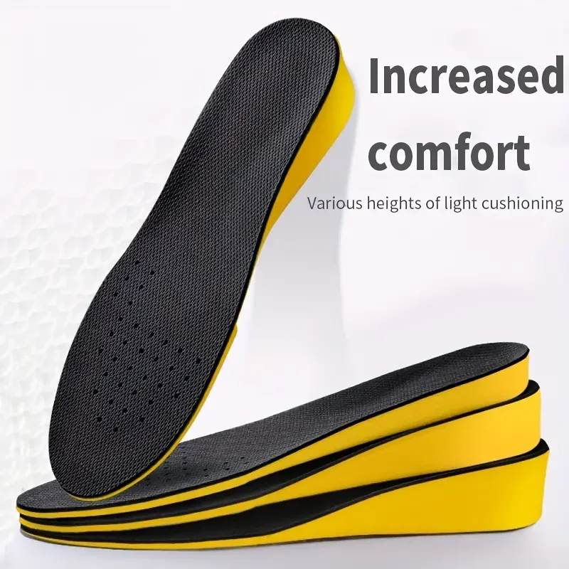 1 paio 1.5-3.5cm (0.59-1,38 pollici) solette invisibili per aumentare l'altezza, solette elastiche traspiranti leggere e morbide