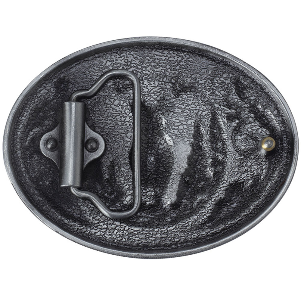 Cheapify Dropshipping รูปไข่ Vintage Western คาวบอยป้องกันสัตว์ป่ากวาง Hunter เข็มขัดหัวเข็มขัดสําหรับชาย