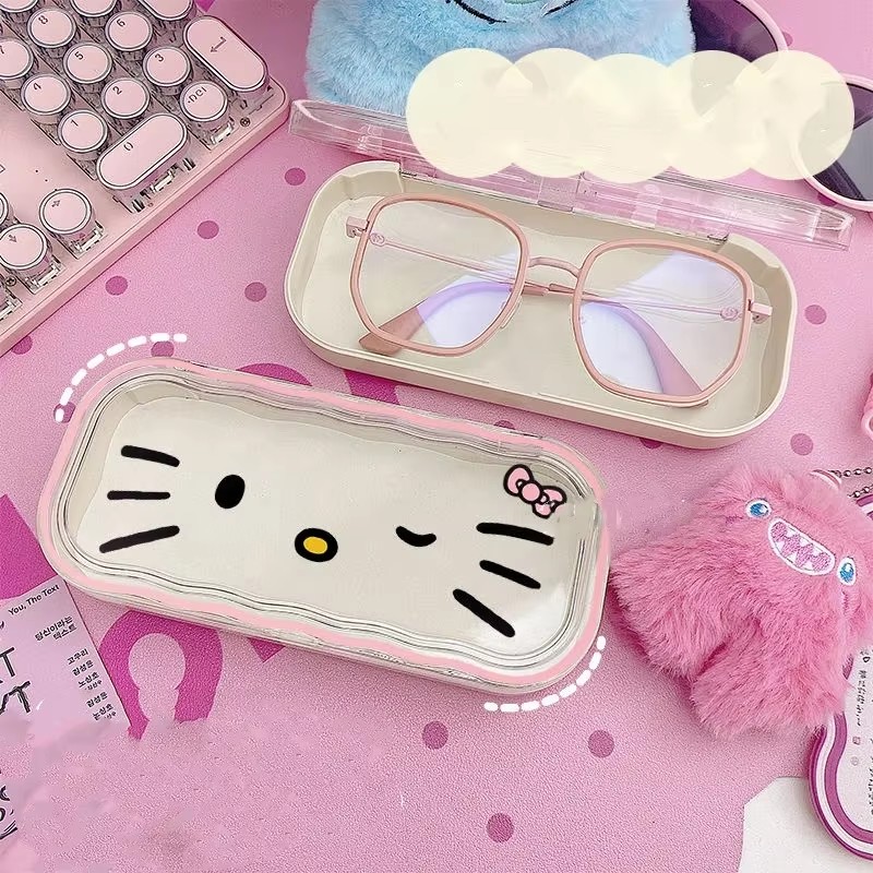 Glasses Storage Box Anime Kawaii Cute Cartoon Girly Heart Sunglasses Protective Cas