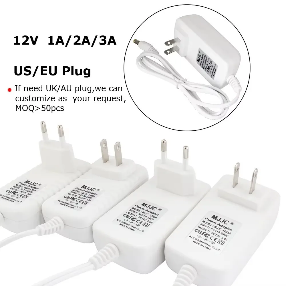 AC100-240V a DC 12V 24V 1A 2A 3A Trasformatore di illuminazione 12 Volt Switching Adattatore di alimentazione Convertitore Caricatore per striscia LED