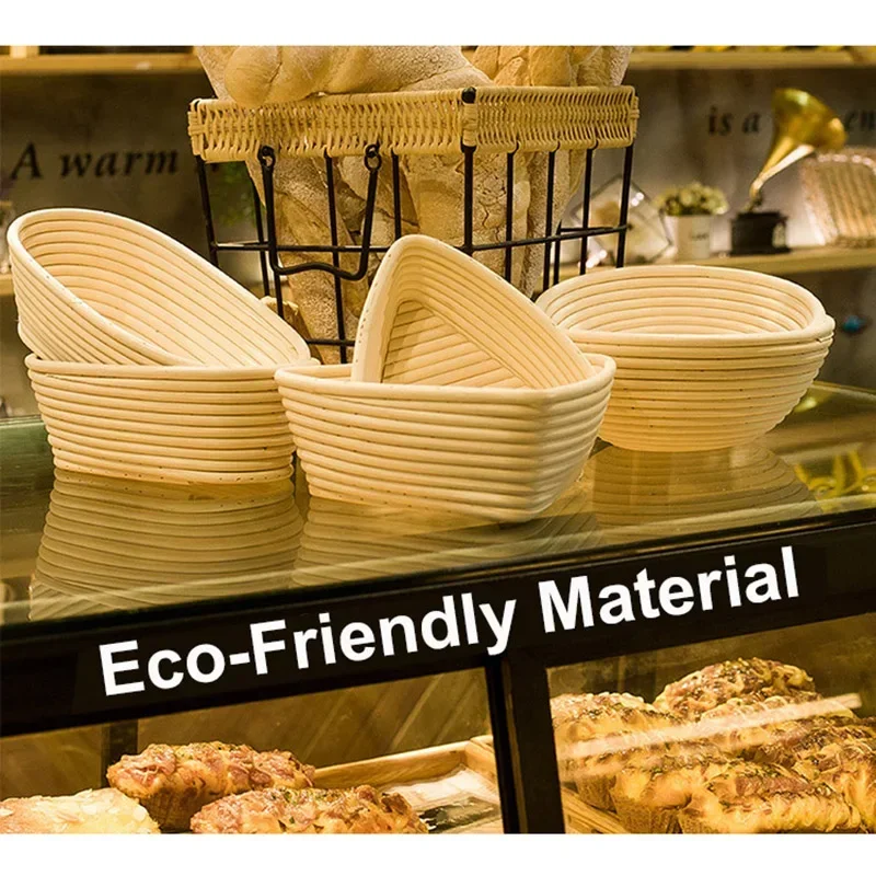 Mây Tự Nhiên Bánh Mì Thoát Rổ Vòng Tay Mây Đan Lát Nướng Bát Bột Lên Men Sourdough Banneton Giỏ Bánh Mì
