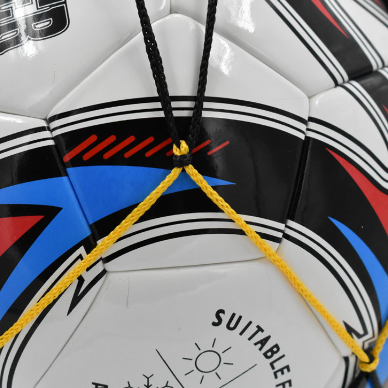 Bolsa de red de nailon para transporte de pelotas, malla para voleibol, baloncesto, fútbol, juego multideporte al aire libre, duradero, estándar, negro y amarillo