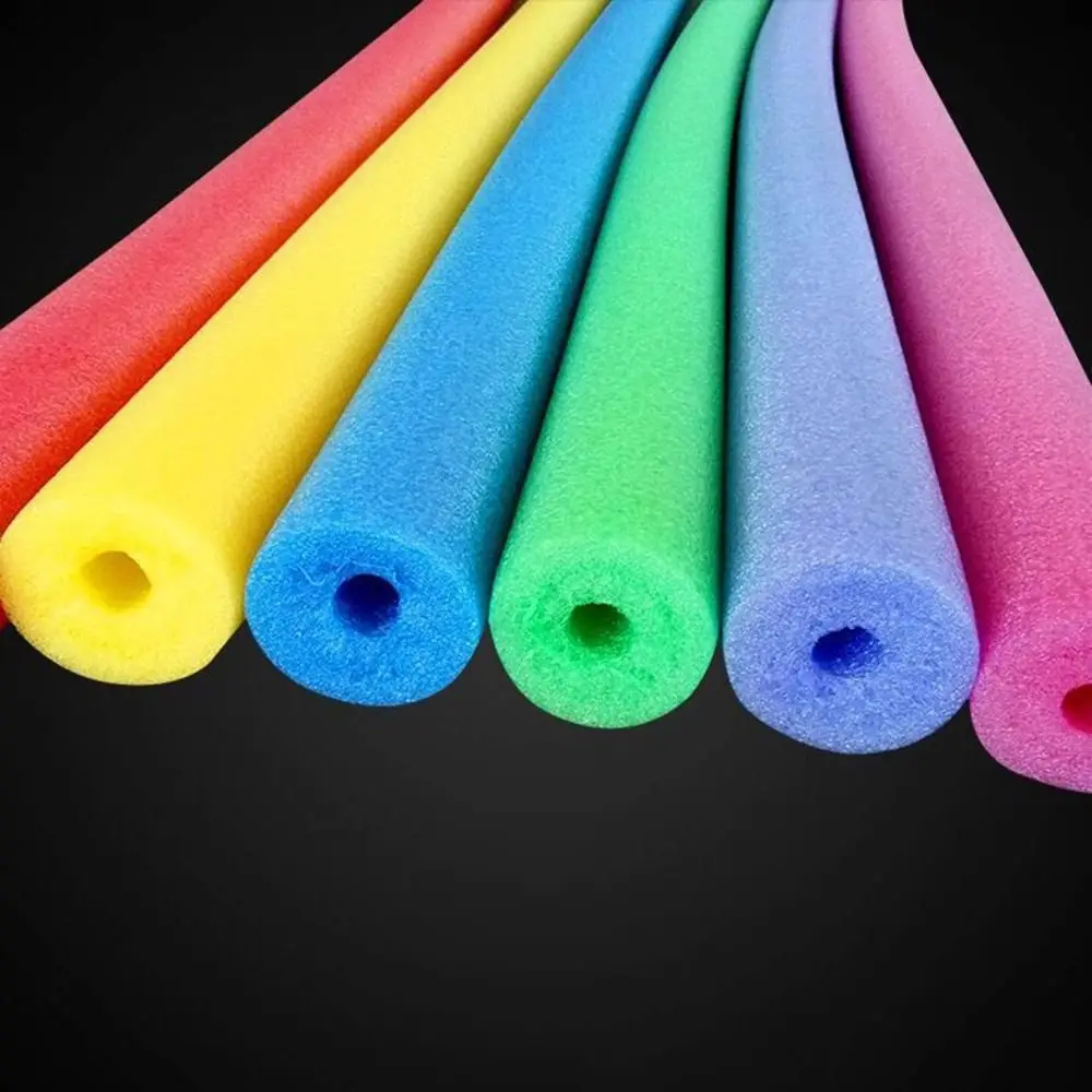 Flotador de fideos de espuma Multicolor para piscina, palo de flotabilidad para ayuda de natación, Ayuda de entrenamiento para principiantes, nuevo